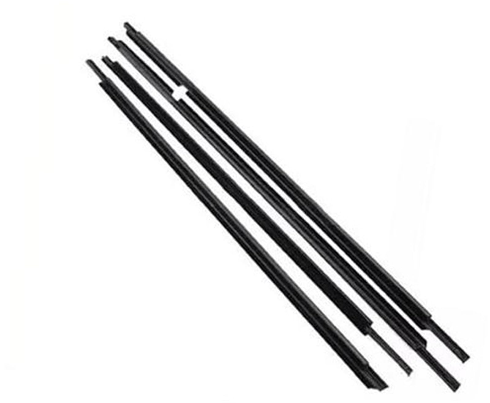 DEMULAX Autotürkantenschutz, for Toyota, for Land Cruiser, LC200 J200 2008-2021 4-teiliges Gummi-Dichtungsprofil for Auto-Außentürfenster Autodachdichtungsstreifen(Black) von DEMULAX