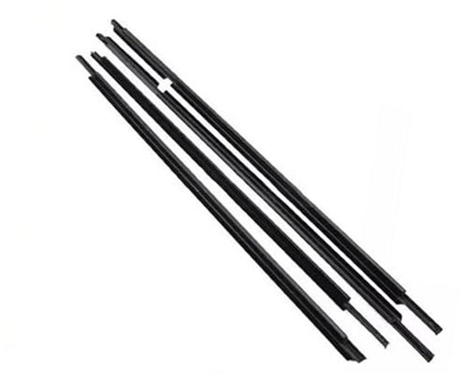 DEMULAX Autotürkantenschutz, for Toyota, for Land Cruiser, LC200 J200 2008-2021 4-teiliges Gummi-Dichtungsprofil for die Außenfenster Autodachdichtungsstreifen(Black) von DEMULAX