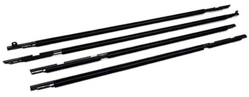 DEMULAX Autotürkantenschutz, for Toyota, for Land Cruiser, LC80 80 Series LX450 1991-1998 4-teilige Außenfenster Gummi-Dichtungsstreifentür Autodachdichtungsstreifen(Black) von DEMULAX