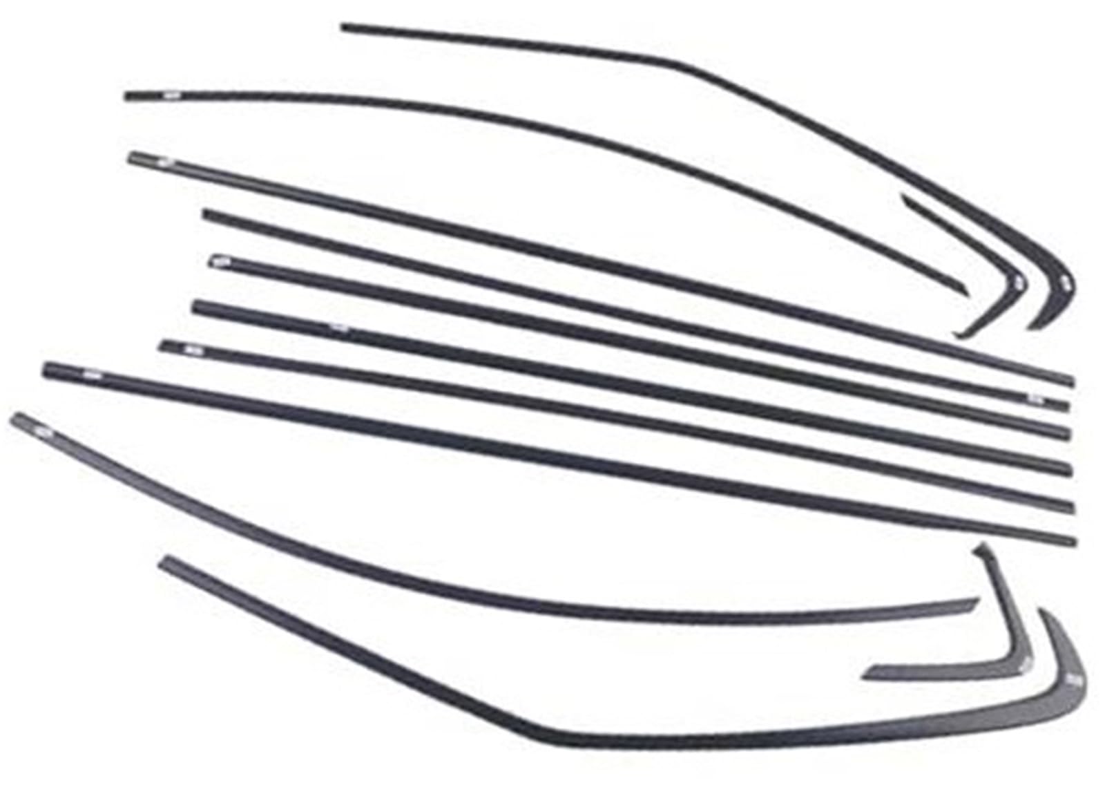 DEMULAX Autotürkantenschutz, for Toyota, for Sienna 2021 2022 2023, 12-teiliges ABS, glänzend Schwarze Außenfensterleiste Autodachdichtungsstreifen DEMULAX Autotürkantenschutz, for Toyota, for Sienna 2021 2022 2023, 12-teiliges ABS, glänzend Schwarze Außenfensterleiste Autodachdichtungsstreifen von DEMULAX