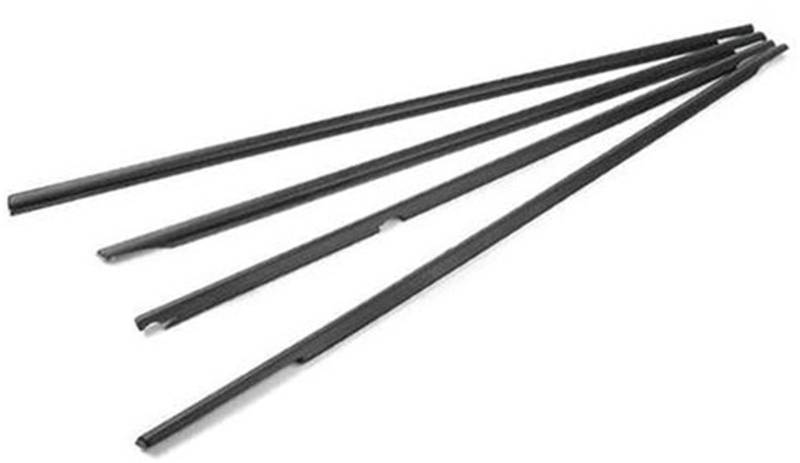 DEMULAX Autotürkantenschutz, for VW, for Golf, MK6 2008-2012 MK7 2012-2019 Schwarz 4-teilig Auto-Dichtungsstreifen Fenster außen Autodachdichtungsstreifen von DEMULAX