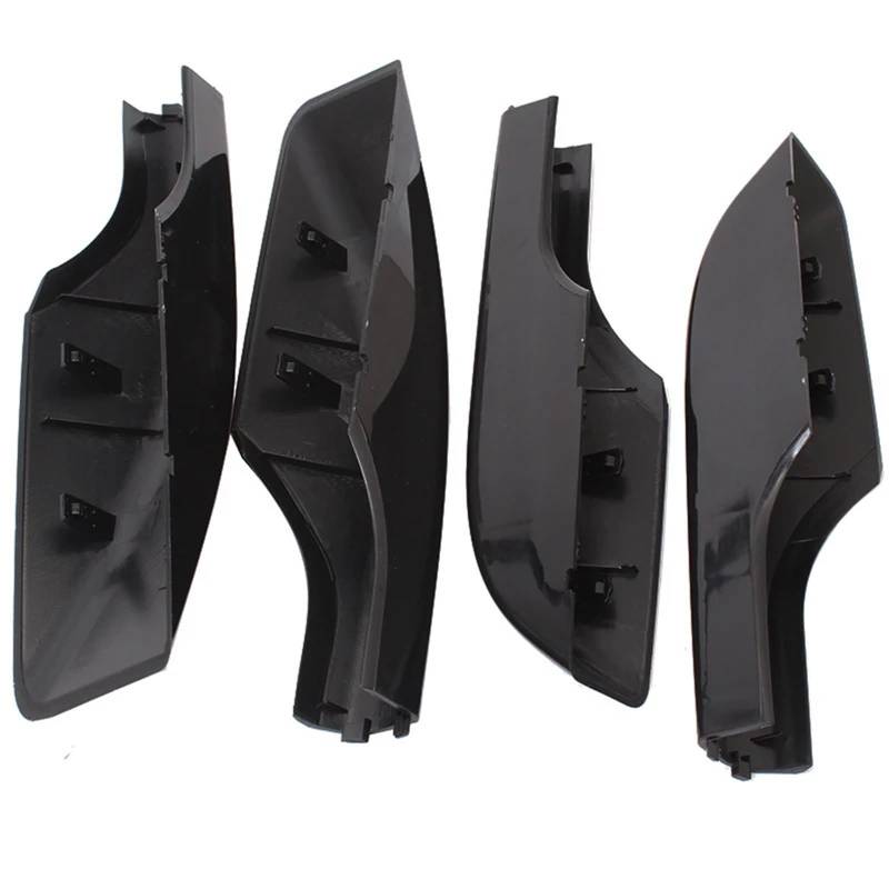 DEMULAX Autozubehör Styling 4 Teile/Satz Dachträger Schutzhülle Gehäuse, for Toyota, for Land Cruiser LC200 FJ200 2008-2019 Schwarz Autodachgepäckträger-Abdeckung von DEMULAX