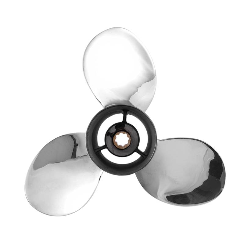DEMULAX Bootsmotor Edelstahlpropeller 9 1/4X11-J, for Yamaha, 9,9 PS 15 PS Außenbordmotor 9 1/4 X 11 -J 63V-45943-10-00 63V-4594 Wasserfahrzeugpropeller von DEMULAX