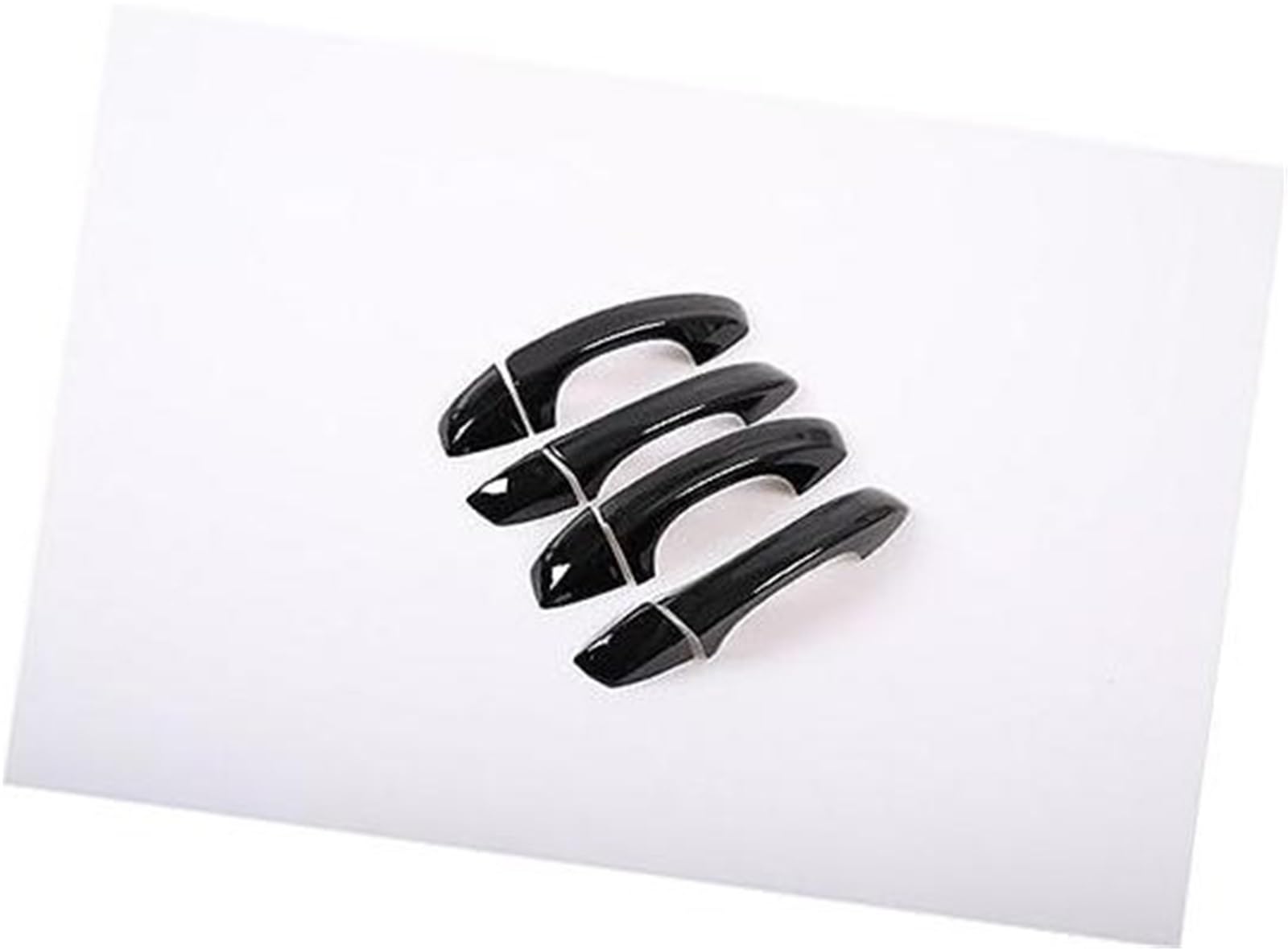 DEMULAX Chrom-Autotürgriffabdeckung, for VW, for Golf, 6 MK6, for Skoda, for Superb 2009–2013 Autotürgriffabdeckung(Black 0 Button) von DEMULAX
