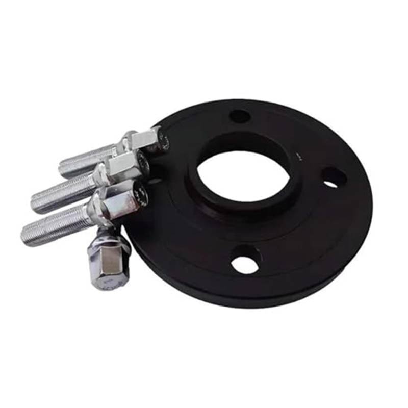 DEMULAX Distanzscheiben Spurverbreiterungen Verbreiterung Set 4x100 CB:57.1 Aluminium Radadapter 4 Loch Auto, for Style Bolzen M12x1.5 Unterlegscheiben Platte Reifendistanzstück für Auto(Black 20mm) von DEMULAX