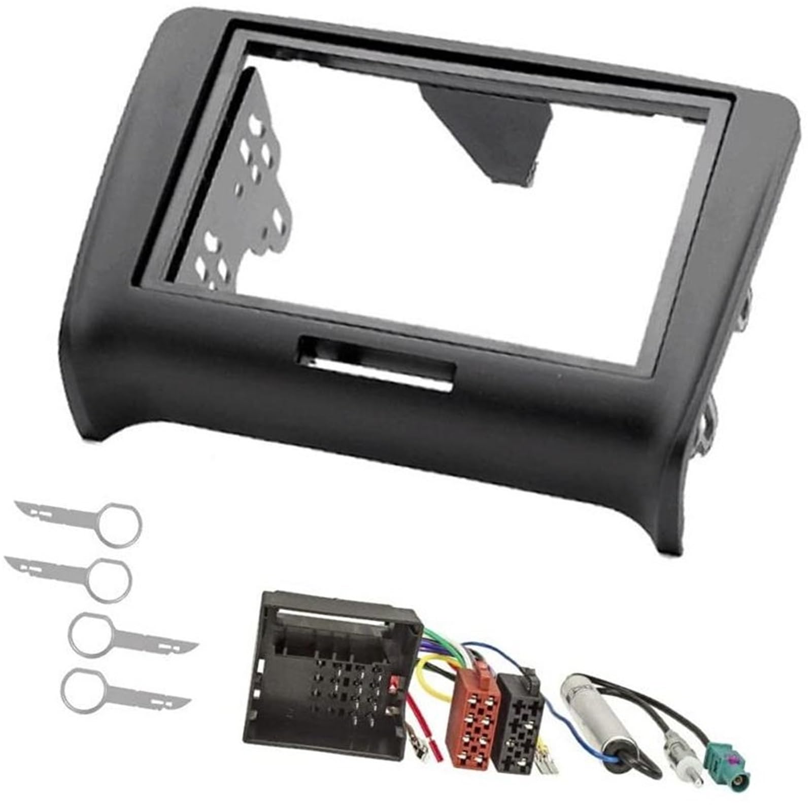 DEMULAX Doppel-DIN-Autoradio-Rahmen-Installationskit, 2-DIN-Frontplattenrahmen Stereo kompatibel mit Autoradio-Armaturenbrett DEMULAX Doppel-DIN-Autoradio-Rahmen-Installationskit, 2-DIN-Frontplattenrahmen Stereo kompatibel mit Autoradio-Armaturenbrett von DEMULAX