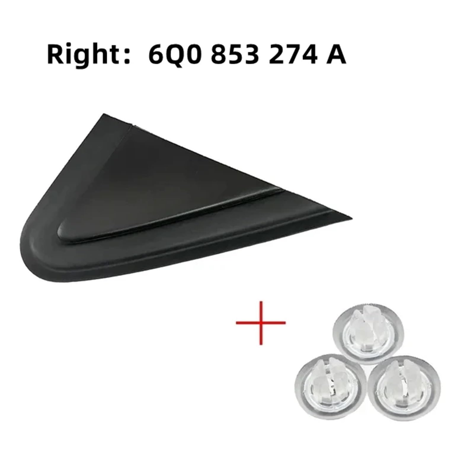DEMULAX Dreieckige Zierleiste for Seitenspiegel der Autoflügeltür, Eckverkleidung, for VW, for POLO, for 9N3 MK4 2006-2010 6Q0853273A 6Q0853274A Dreieckige Abdeckung für Auto-Seitenspiegel(POLO 9N3 20 DEMULAX Dreieckige Zierleiste for Seitenspiegel der Autoflügeltür, Eckverkleidung, for VW, for POLO, for 9N3 MK4 2006-2010 6Q0853273A 6Q0853274A Dreieckige Abdeckung für Auto-Seitenspiegel(POLO 9N3 20 von DEMULAX