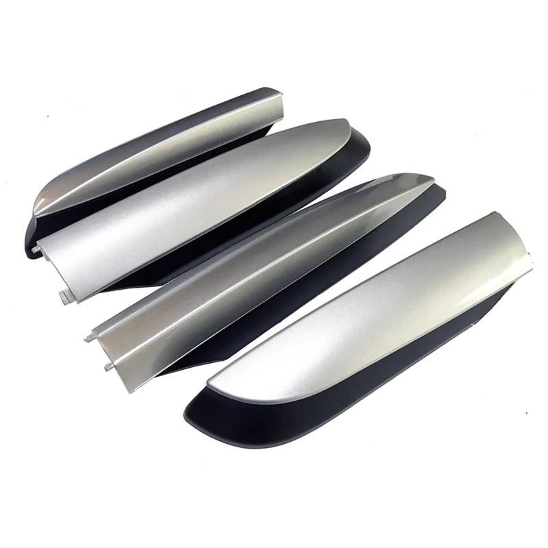 DEMULAX Ersatz-ABS-Dachträger-Stangenschienen-Endschutz-Abdeckungsschale 4-teilig, for Toyota, for RAV4, XA40 2013 2014 2015 2016 2017 2018 Zubehör Autodachgepäckträger-Abdeckung von DEMULAX