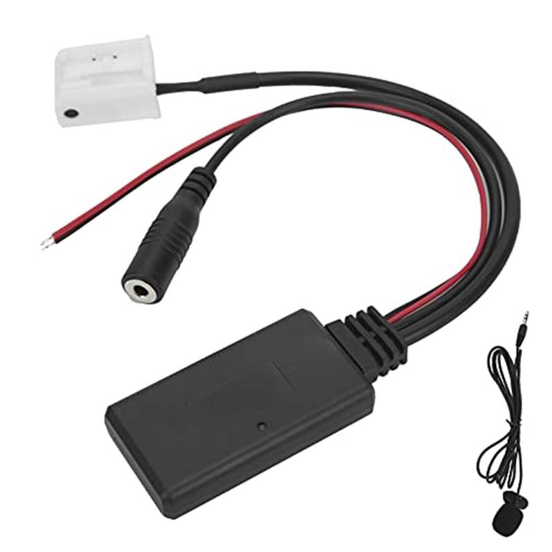 DEMULAX For Rcd210 Rcd300 Rcd310 12-poliger Bluetooth-Adapter mit Mikrofon Smartphone-Freisprecheinrichtung, for Rcd210 Rcd300 Rcd310 K5R409 Bluetooth-Kabel Bluetooth-Adapter Zusatzeingang Fahrzeug-Au von DEMULAX