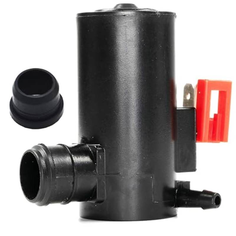 DEMULAX Frontscheibe Scheibenwischer Waschpumpe Sprühmotor mit Tülle for Grand Vitara MK2 2005–2014 Scheibenwaschpumpe von DEMULAX