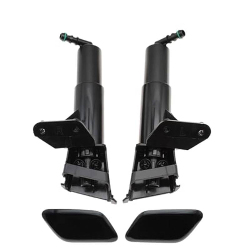 DEMULAX Frontscheinwerfer-Waschdüse, Aktuatorpumpe, Scheinwerfer-Reinigungswasser-Spray-Jet-Abdeckkappe, for Toyota, AVENSIS T25 2006 2007 2008 Abdeckung für Scheibenwaschdüsen(Black Black Cap Set) von DEMULAX