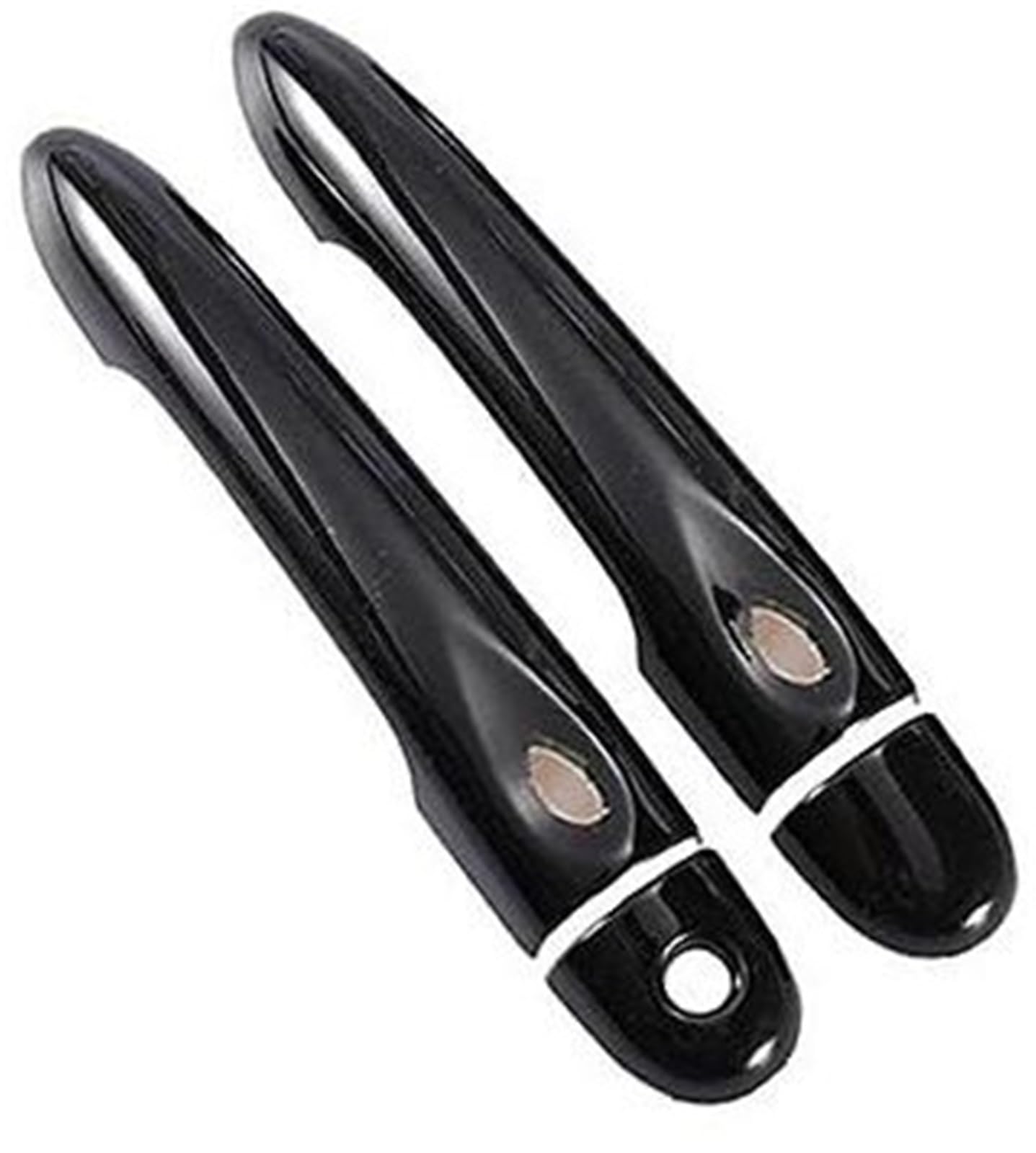 DEMULAX Glänzend Schwarze Autotürgriffabdeckung, for Renault, Megane 3 MK3 III 2008 2009 2010 2011 2012 2013 2014 2016 Autotürgriffabdeckung(Black 2dr 1 Key 2 Buttons) von DEMULAX