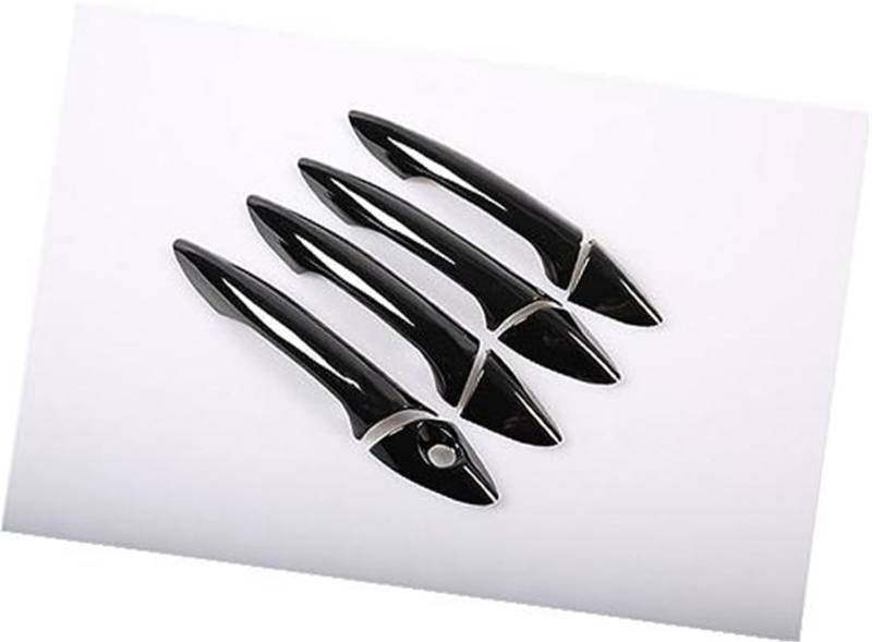DEMULAX Glänzende Chrom-Aufkleber for Autotürgriffabdeckungen, for Hyundai, Elantra, 2012–2016 Autotürgriffabdeckung(Black No Buttons) von DEMULAX