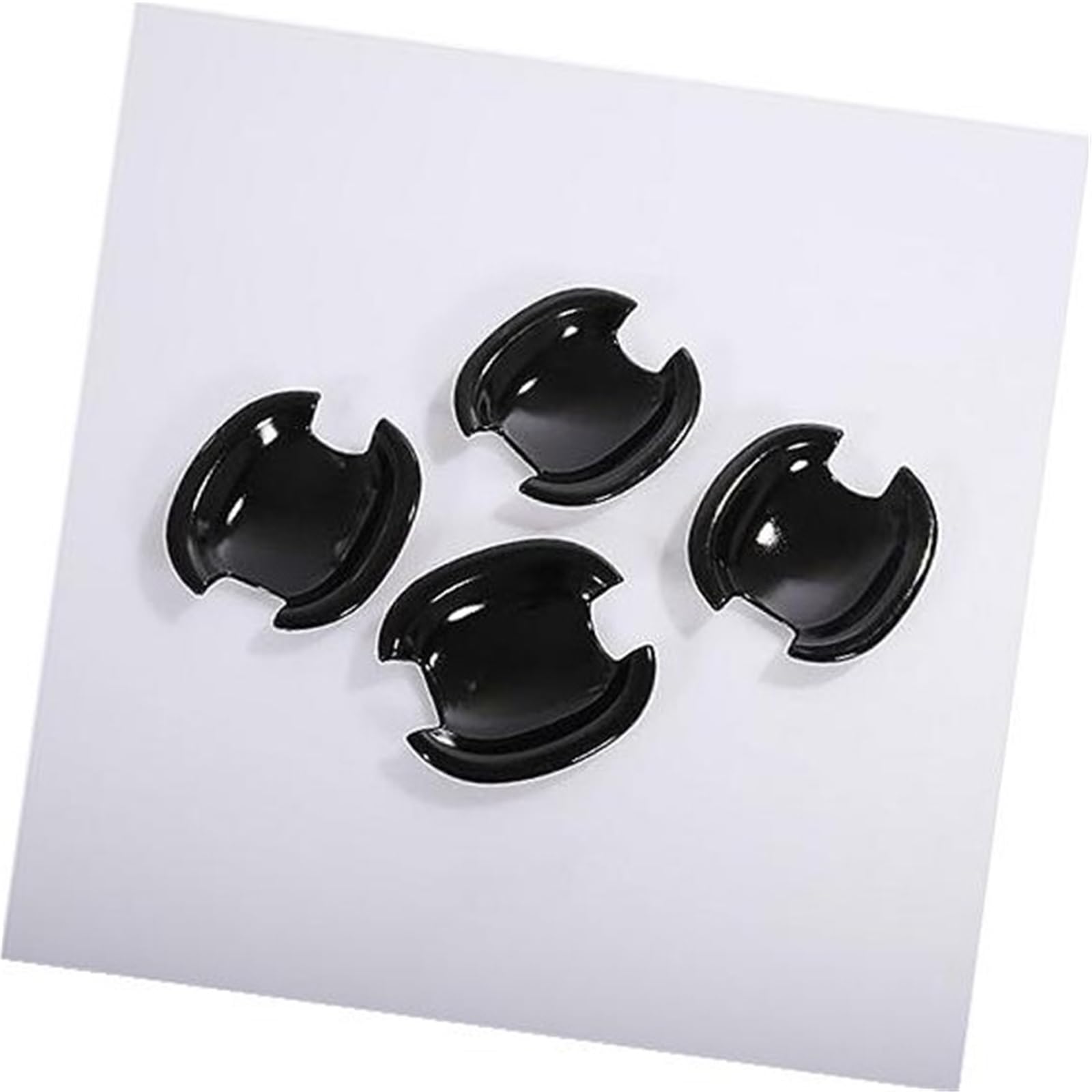 DEMULAX Glänzende Chrom-Aufkleber for Autotürgriffabdeckungen, for VW, for Tiguan, 2007–2016 Autotürgriffabdeckung(Black Bowl) von DEMULAX