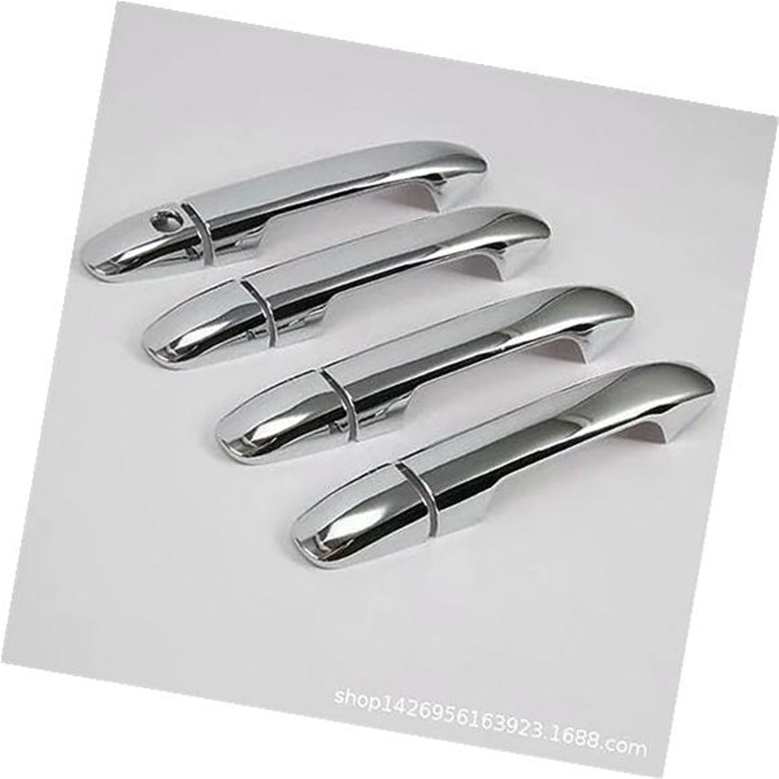 DEMULAX Glänzende Schwarze Autotürgriffabdeckung, for, for, Vito W447 Metris Valente V-Klasse 2014–2020, Styling-Aufkleber, Zubehör Autotürgriffabdeckung(Silver) von DEMULAX