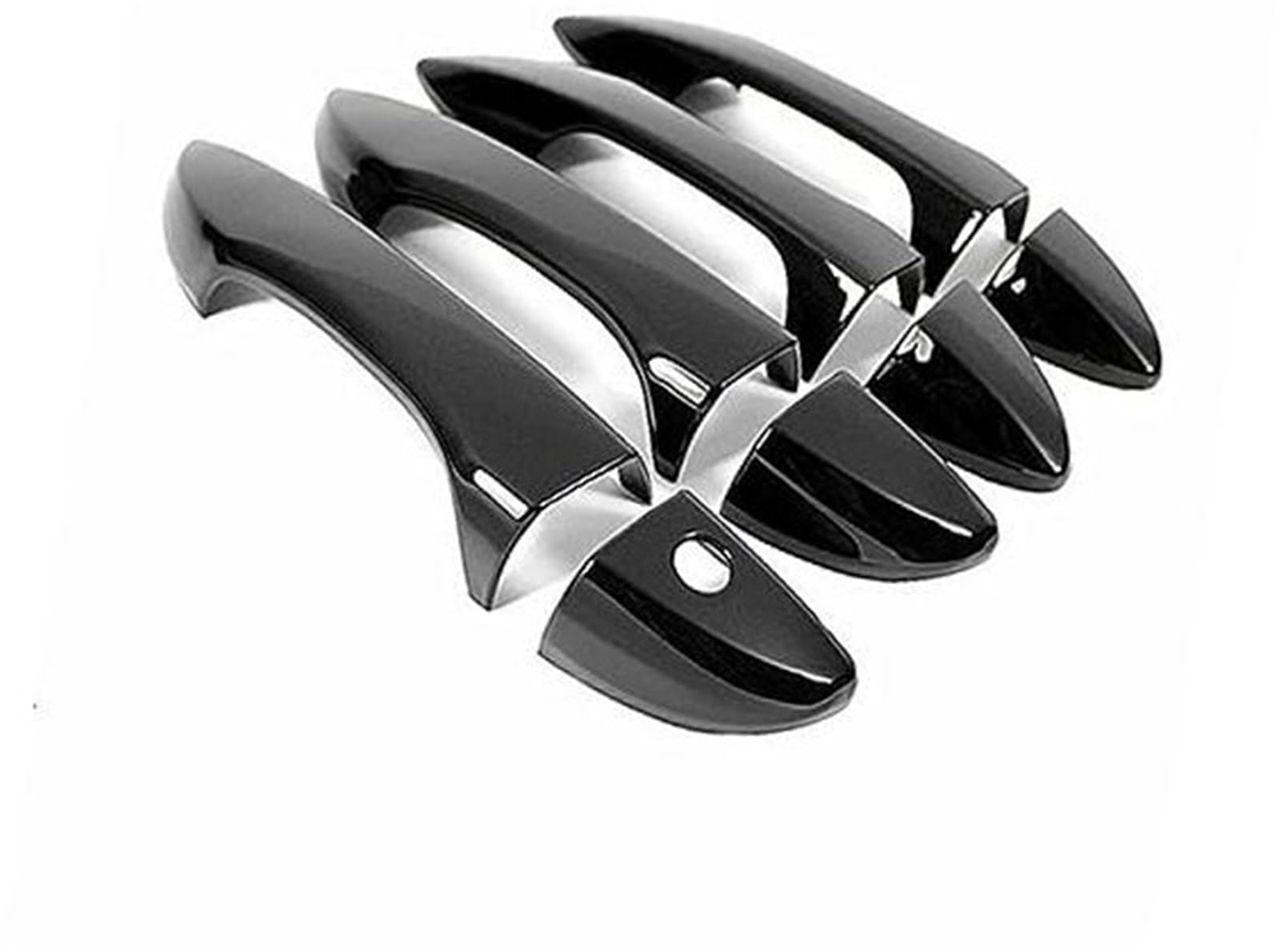 DEMULAX Glänzender Chrom-Aufkleber for Autotürgriffabdeckung, for Toyota, for Corolla, 2014 2015 2016 2017 2018 Autotürgriffabdeckung(Black Handle) von DEMULAX