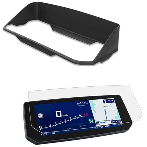 DEMULAX Instrument Hut Sonnenblende Blendschutz Meter Abdeckung Rahmenschutz, for, R1250RT 2021- K1600B K1600GT K1600GTL 2022- CE04 Motorrad Armaturenbrett Abdeckung(B) von DEMULAX