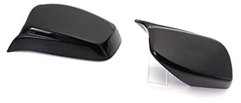 DEMULAX Kohlefaser Auto Rückansicht Tür Flügelspiegel Seitenspiegel Abdeckkappen Shell Case, for, E60 E61 E63 E64 5er Modell 2004-2008 Auto-Seitenspiegelabdeckung(Black Black) von DEMULAX