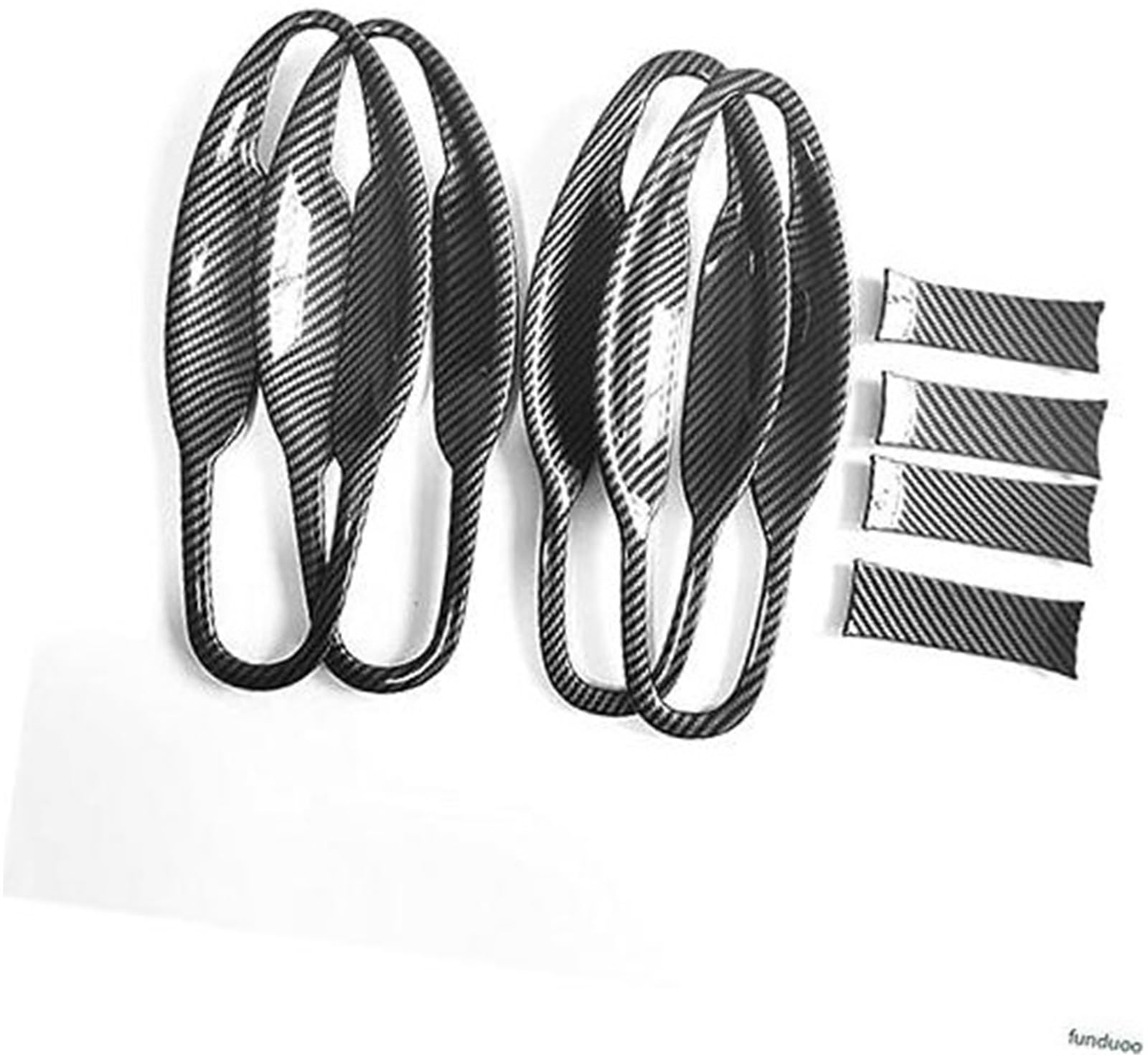 DEMULAX Kohlefaser-Autotürgriffabdeckungen Bowl Trim for CR-V CRV 2012 2013 2014 2015 2016 Autotürgriffabdeckung(Black Bowl) von DEMULAX
