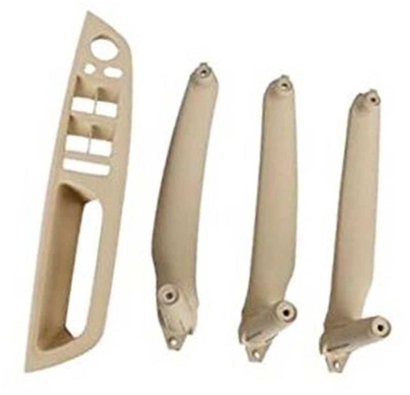 DEMULAX LHD RHD 4-teiliges Auto-Innenverkleidungs-Zug-Trim-Abdeckungsgriff-Set Armlehne, for, E70 E71 E72 X5 X6 Auto-Innentürgriff(Beige) von DEMULAX