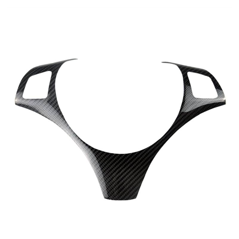 DEMULAX Lenkraddekorationsabdeckung Zierrahmenaufkleber, for, 3er E90 E92 E93 2005-2012 Autozubehör Kohlefaser Auto-Lenkrad-Aufkleber von DEMULAX