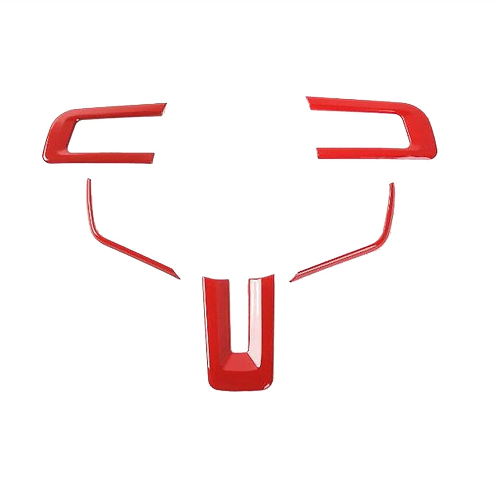 DEMULAX Lenkradknopf-Dekorverkleidung, for Ford, for Mustang, 2015 2016 2017 2018 Autodekorationszubehör, rotes ABS Auto-Lenkrad-Aufkleber DEMULAX Lenkradknopf-Dekorverkleidung, for Ford, for Mustang, 2015 2016 2017 2018 Autodekorationszubehör, rotes ABS Auto-Lenkrad-Aufkleber von DEMULAX