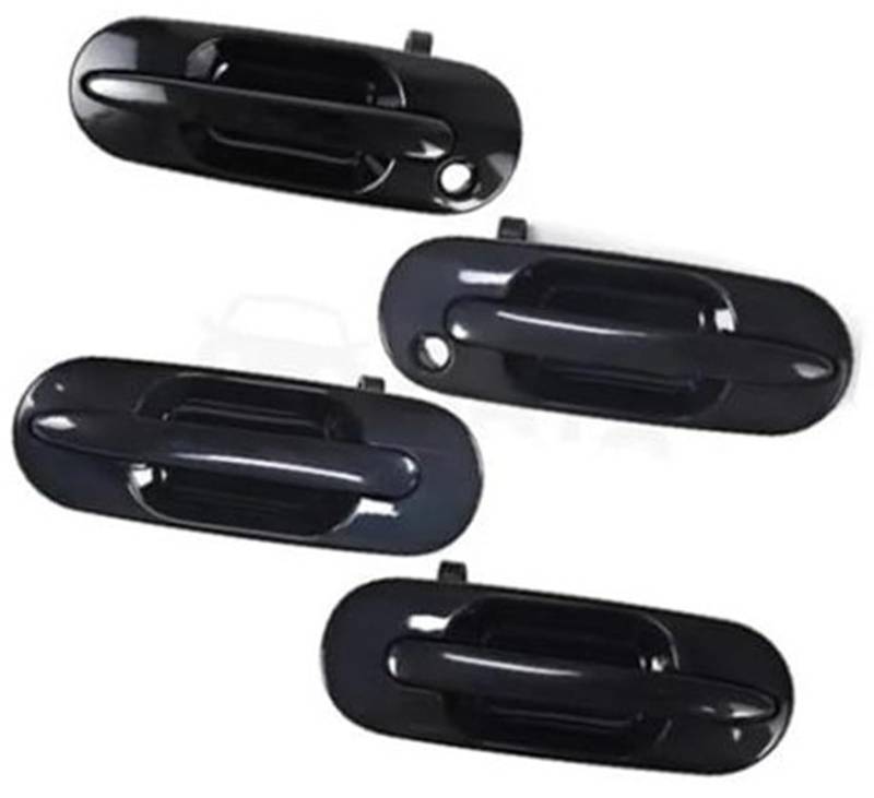 DEMULAX Linker rechter schwarzer Außentürgriff vorne hinten außen außen, 4-teilig, for CR-V CRV 1997 1998 1999 2000 2001 Auto-Innentürgriff von DEMULAX