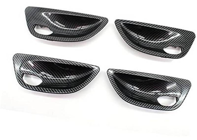 DEMULAX Links Rechts Auto-Innentürgriff-Abdeckungsverkleidung ersetzen, for, 5er F10 F11 F18 2010–2017 Auto-Innentürgriff(Carbon Fiber) von DEMULAX