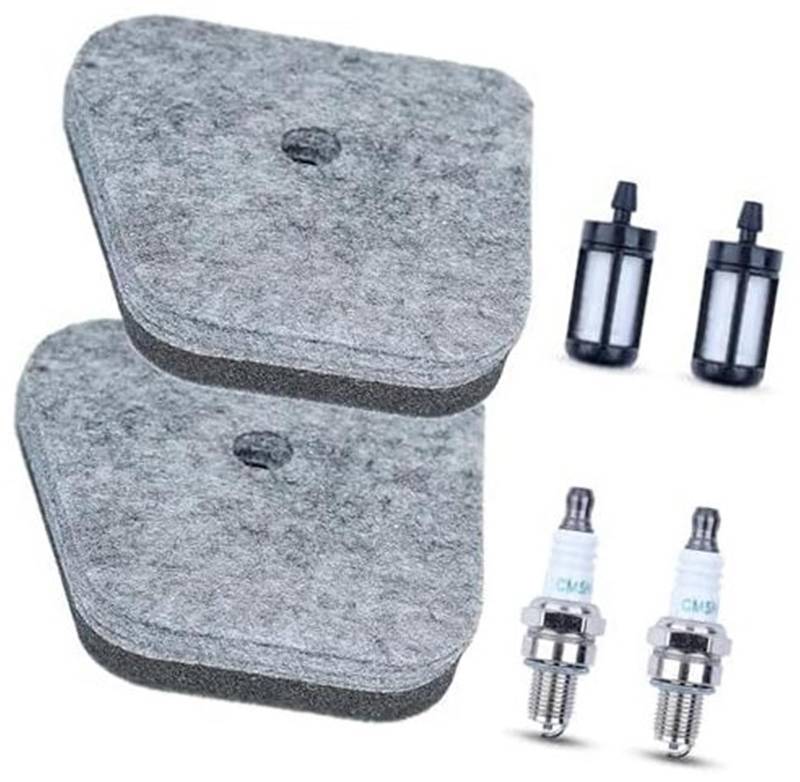 DEMULAX Luft-Kraftstofffilter-Zündkerzensatz for STIHL, KM HL HT FC SP 87 FS90 FS100 FS110 FS130 Trimmer-Freischneider, ersetzt 4180 120 1800 Zündkerze für Rasengeräte von DEMULAX