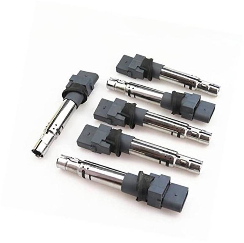 DEMULAX Motoren Zündspule Automotor Hochspannungszündspule, for Q7 2007 2008 2009 2010 2011 2012 2013 3.6 FSI 022 905 715 A Auto-Zündspulenpaket von DEMULAX