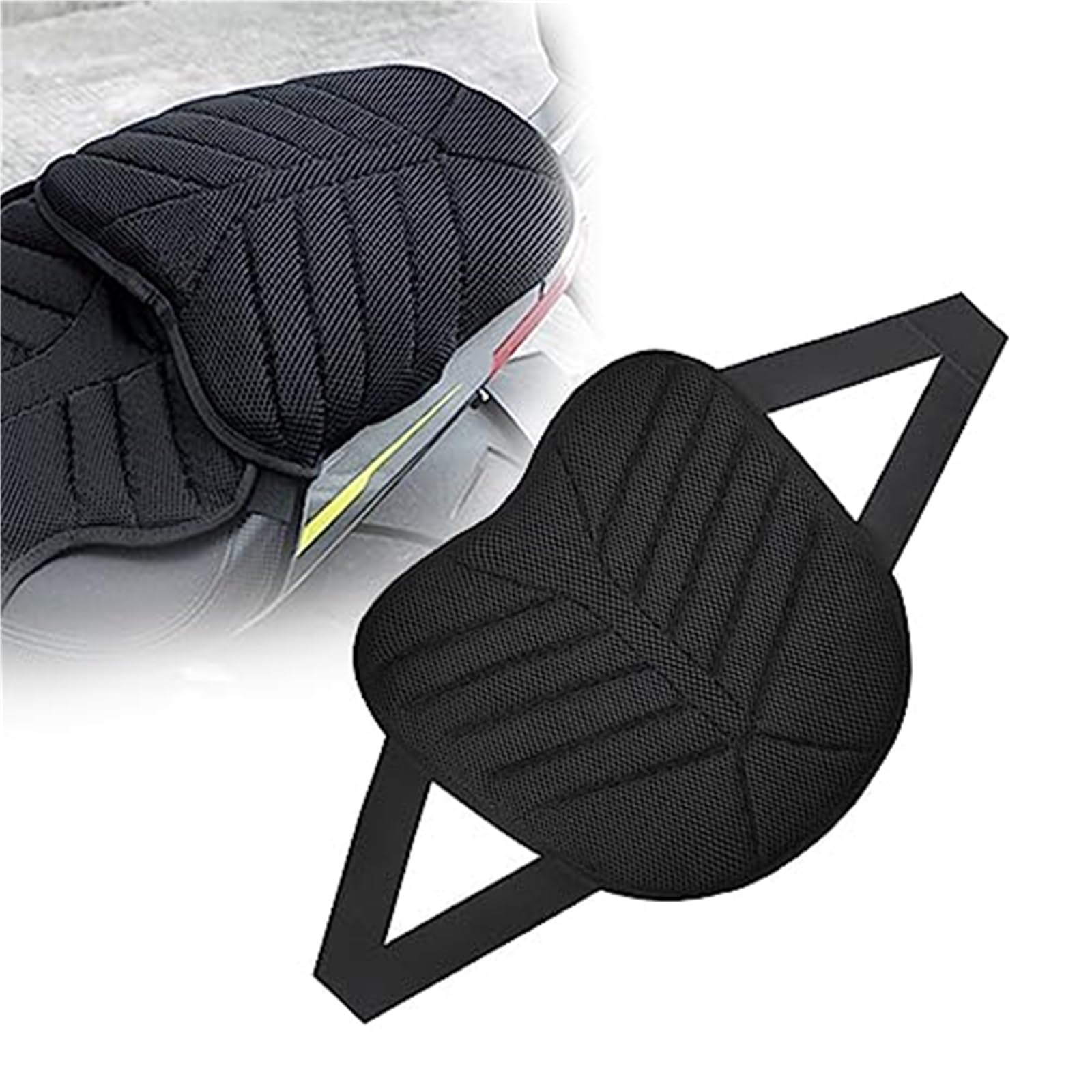 DEMULAX Motorrad, for, R1200GS F800GS R1200RT, for Sitz, Kissen 3D Air Pad Cover Zubehör Motorrad-Sitzbezug(Black C) von DEMULAX