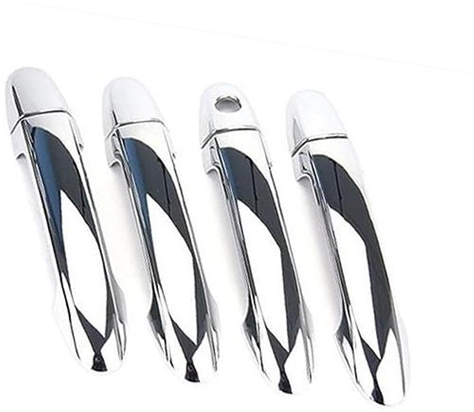DEMULAX Neue ABS-Chrom-Türgriffabdeckung, for Hyundai, Santa Fe 2007 2008 2009 2010 2011 2012, Autotürgriffabdeckung von DEMULAX