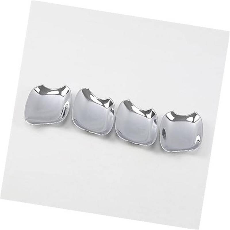 DEMULAX Neuer Carbonfaser-Chrom-Autotürgriffschalen-Abdeckungsaufkleber, for, Q5 2008–2016 Autotürgriffabdeckung(Silver Bowl) von DEMULAX
