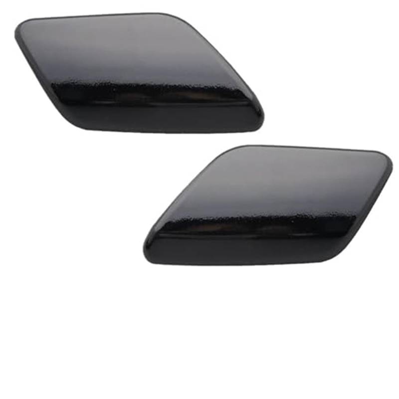 DEMULAX Paar, for Volvo, S60 V60 2011 2012 2013 39802699 39802681 Auto-Frontstoßstangen-Scheinwerferwascher-Sprühdüsen-Abdeckkappe Links rechts Abdeckung für Scheibenwaschdüsen(Black Black LH RH) von DEMULAX