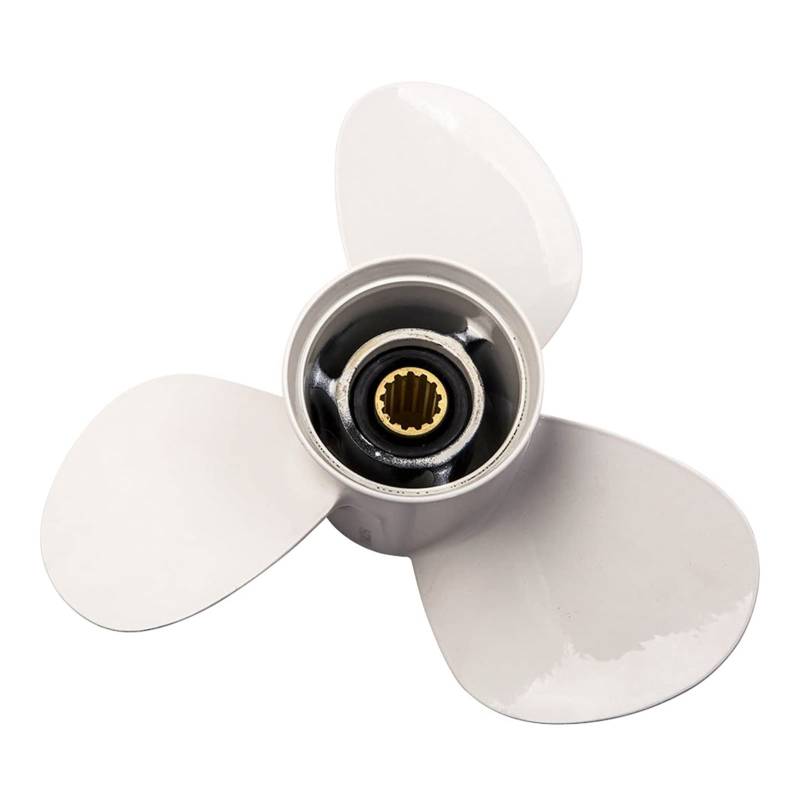 DEMULAX Propeller Außenbordpropeller, for Yamaha, 30-60 PS 11 1/8x13-G 663-45945-02-EL Wasserfahrzeugpropeller von DEMULAX