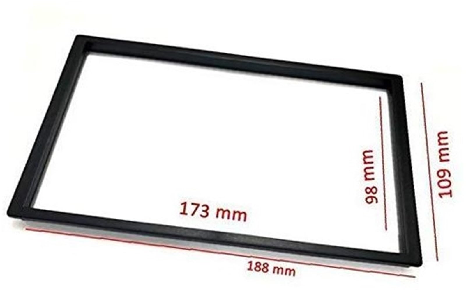 DEMULAX Radioblende for 2 DIN Radio mit Zierkontur 98 x 173 mm, for chinesisches Radio Autoradio-Armaturenbrett DEMULAX Radioblende for 2 DIN Radio mit Zierkontur 98 x 173 mm, for chinesisches Radio Autoradio-Armaturenbrett von DEMULAX