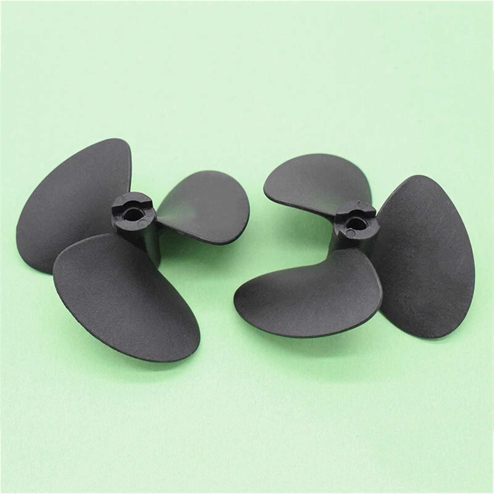 DEMULAX Rc Boot Teile 70/80mm 3 Klingen Propeller 5mm Welle Schraube Positive/Reverse Propeller Schwarz RC Köder Fischerboot Wasserfahrzeugpropeller(D80mm Reverse) von DEMULAX