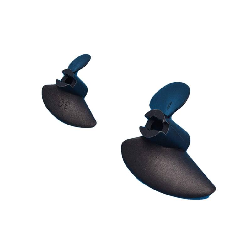 DEMULAX Rc Boot Zwei Klingen Paddel 2 Klingen Nylon Boot Propeller Hochfeste Schraube D27/30/32/35/38/40/45/47mm Wasserfahrzeugpropeller(D45 for 4p8mm) von DEMULAX