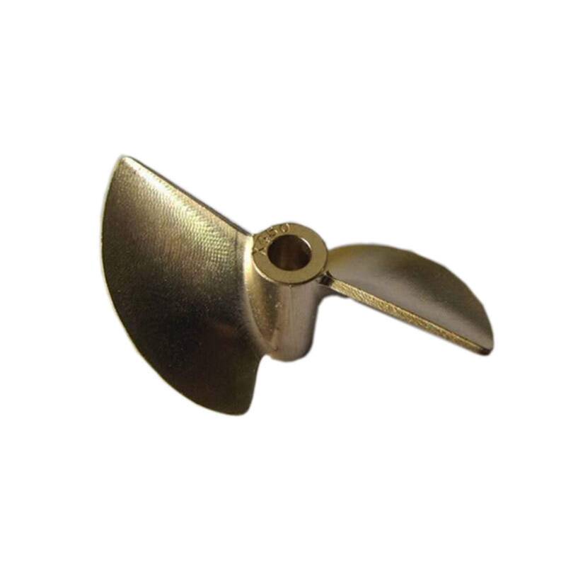 DEMULAX Rc Racing Boot Propeller 2 Klingen Kupfer Propeller D50mm Schraube 4,76mm 3/16" Boot Welle Wasserfahrzeugpropeller von DEMULAX