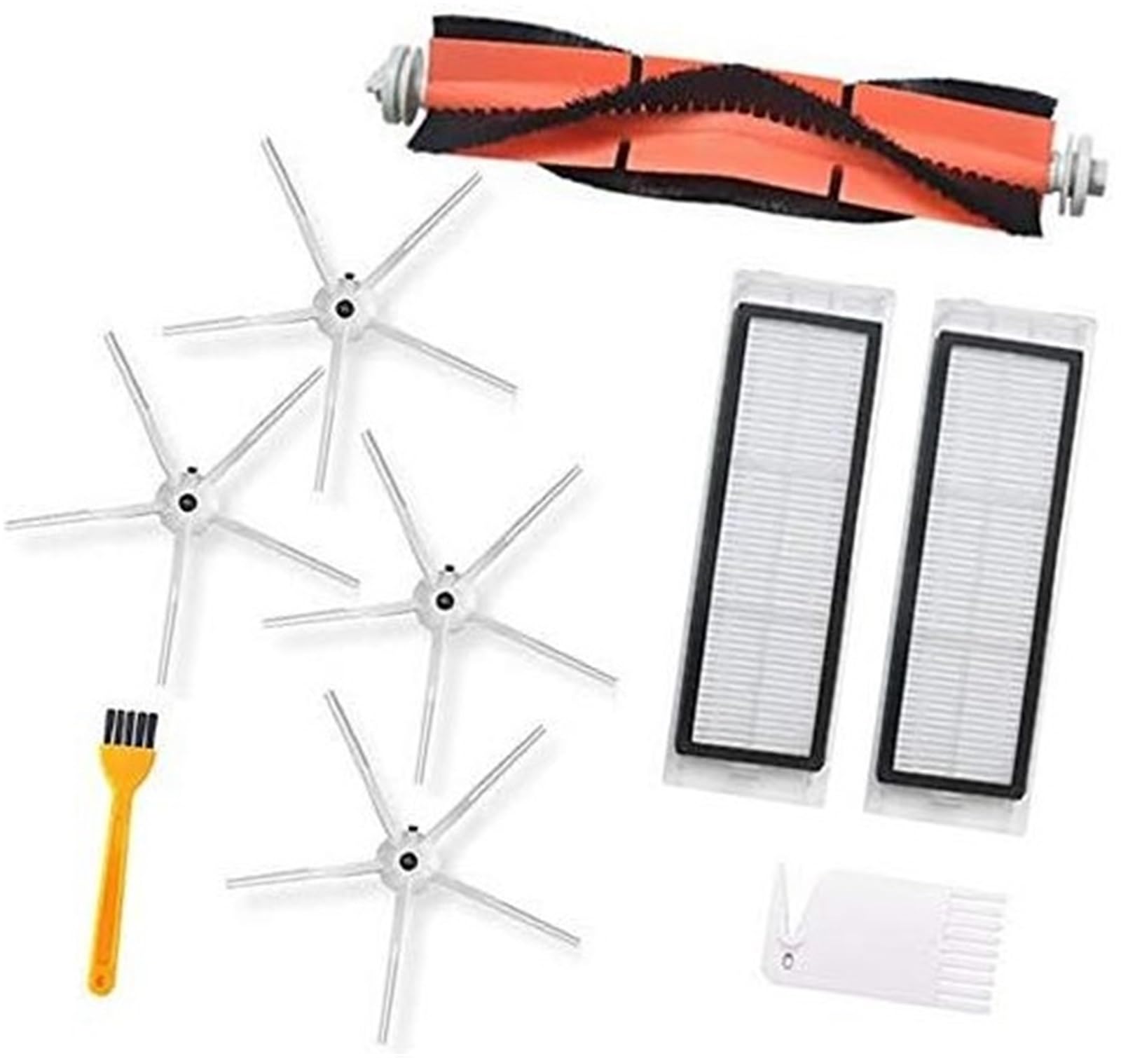 DEMULAX Roller Seitenbürstenfilter, for Xiaomi, for Roborock, S6 S5 E35 E2 Staubsauger, 1 Rollenbürste, 2 Filter, 4 Seitenbürste, 2 Reinigungswerkzeug Staubsauger-Ersatzset DEMULAX Roller Seitenbürstenfilter, for Xiaomi, for Roborock, S6 S5 E35 E2 Staubsauger, 1 Rollenbürste, 2 Filter, 4 Seitenbürste, 2 Reinigungswerkzeug Staubsauger-Ersatzset von DEMULAX