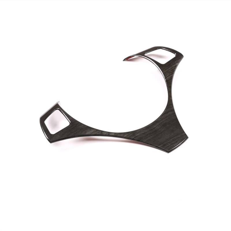 DEMULAX Schwarzes Holzmaserung-ABS-Autolenkrad-Dekorationsrahmen-Zierzubehör, for, E90 3er 2005-2012 Auto-Lenkrad-Aufkleber von DEMULAX