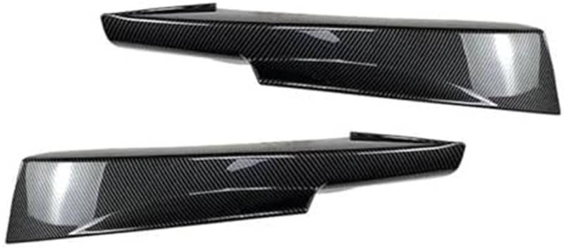 DEMULAX Splitter, for BMW, 3er E90 E91 LCI Sport 2009-2012 Auto Frontstoßstange Lippensplitter Diffusor Body Kits Spoiler Stoßstangenschutz Lippensplitter (Carbon Look Splitter) Aerodynamischer Splitt von DEMULAX