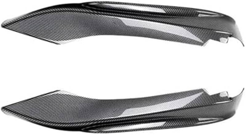 DEMULAX Splitter, for BMW, F32 F33 F36 420i 425i 430i 440i M440i 2014-2020 Cover Guard Body Kit Sport Frontstoßstange Lip Spoiler Splitter Diffusor Lip Splitter(Carbon Look A) Aerodynamischer Splitter von DEMULAX