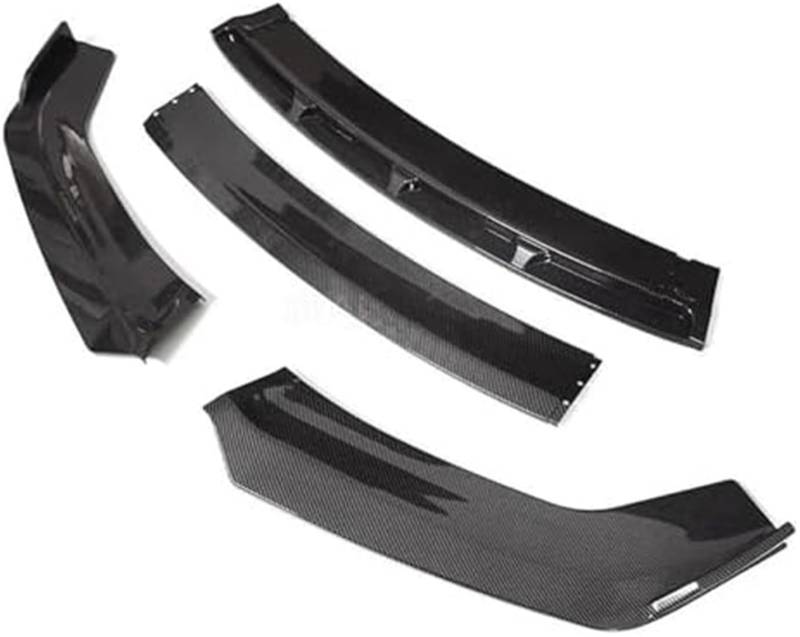 DEMULAX Splitter, for Q3 2012 13 14 2015 Frontstoßstangen-Spoilerschutzplatte Lippentyp DGS Body Kit Splitter Carbon-Oberfläche Kinnschaufel Lippensplitter(Gesamtcarbon) Aerodynamischer Splitter für A von DEMULAX