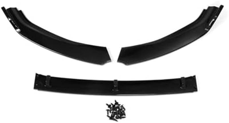 DEMULAX Splitter Auto Frontstoßstange Splitter Lip Spoiler Body Kit Stoßstangendiffusor, for VW, for Golf, MK7 2014-2017 Stoßstangenlippensplitter Glänzend Schwarzer Lippensplitter Aerodynamischer Spl von DEMULAX