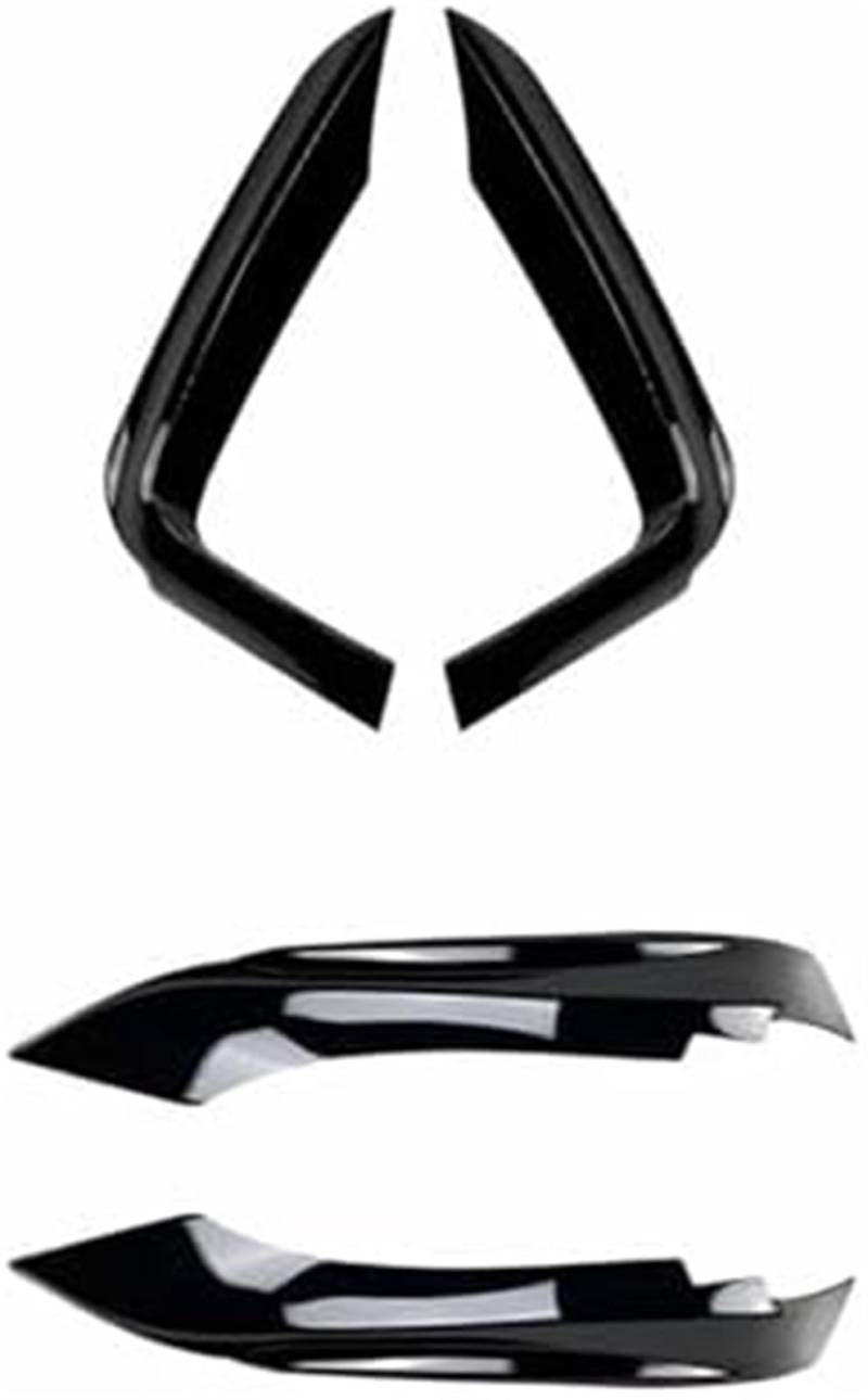 DEMULAX Splitter Frontstoßstange Seitensplitter Spoiler Kit Nebelscheinwerferabdeckung, for BMW, 4er F32 F33 F36 Sport 420i 428i 435i 440i Tech 2014-2020 Lippensplitter (Carbon Look B) Aerodynamischer von DEMULAX