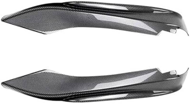 DEMULAX Splitter Frontstoßstange Seitensplitter Spoiler Kit Nebelscheinwerferabdeckung, for BMW, 4er F32 F33 F36 Sport 420i 428i 435i 440i Tech 2014-2020 Lippensplitter (Carbon Look B) Aerodynamischer von DEMULAX