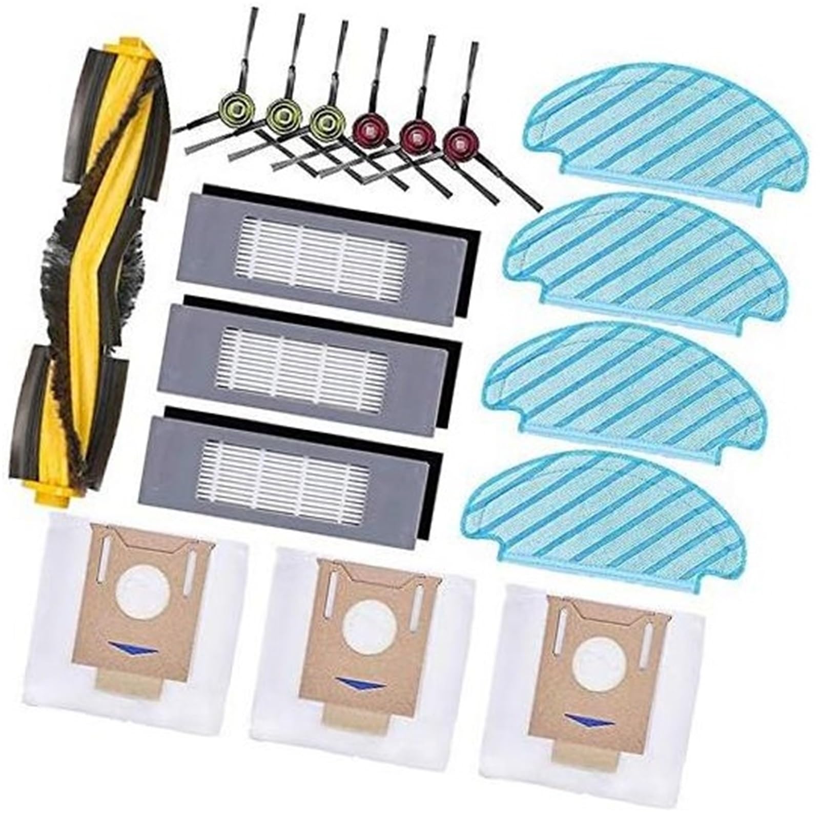 DEMULAX Staubsaugerzubehör, for Ecovacs DEEBOT OZMO T8 AIVI T8MAX, 1 Hauptbürste, 4 Seitenbürsten, 3 Filter, 6 Wischtücher, 2 Staubbeutel Staubsauger-Ersatzset DEMULAX Staubsaugerzubehör, for Ecovacs DEEBOT OZMO T8 AIVI T8MAX, 1 Hauptbürste, 4 Seitenbürsten, 3 Filter, 6 Wischtücher, 2 Staubbeutel Staubsauger-Ersatzset von DEMULAX