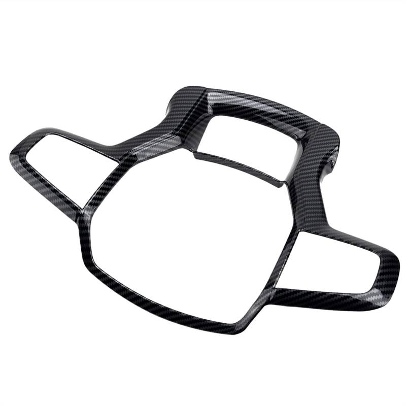DEMULAX Zierrahmen for Lenkraddekorationsabdeckung, for Chevrolet Blazer 2019 2020, Autodekorationszubehör, Interieur aus Kohlefaser Auto-Lenkrad-Aufkleber von DEMULAX
