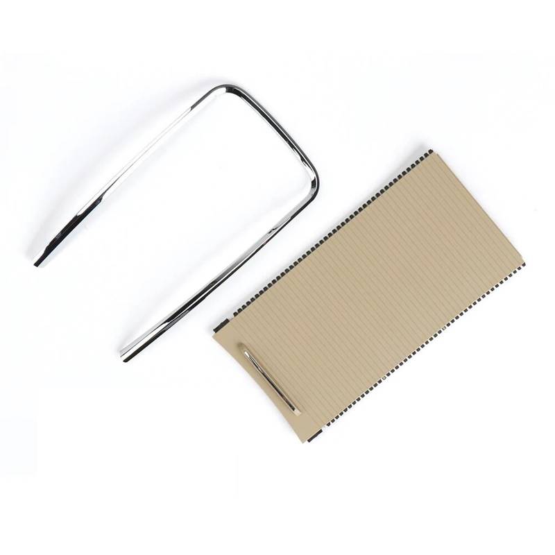 DEMULAX for, for Buick, Lacrosse Auto Schiebeläden Tasse Halter Rollo Abdeckung Armlehne Box Lagerung Box Streifen Überzug Trim Ring 2009-2013 Getränkehalter-Abdeckung für die Armlehne des Autos(Set von DEMULAX